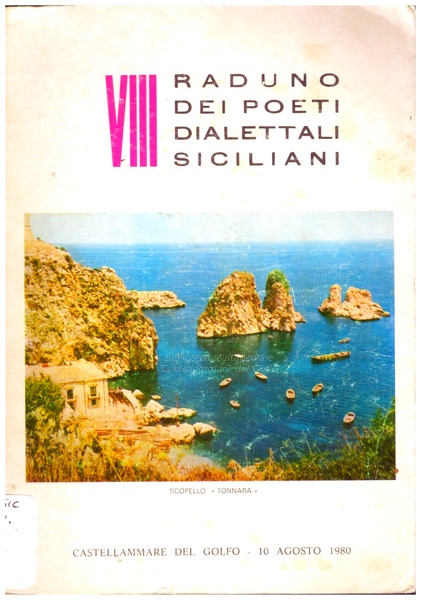 8. raduno dei poeti dialettali siciliani. - Castellammare del Golfo 10/08/1980