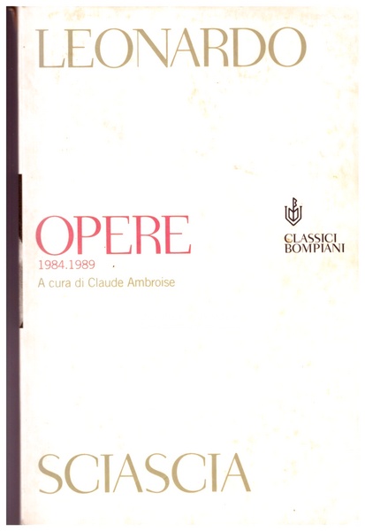Opere 1984-1989